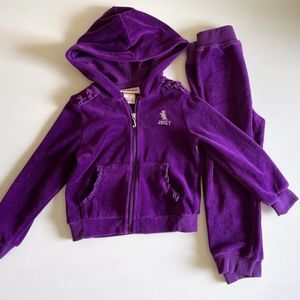 3T Lightly used kids Juicy Couture Jogger Set